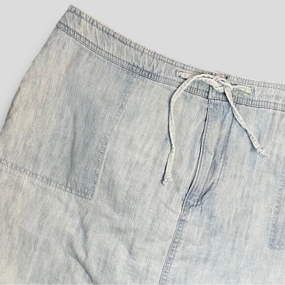 CJ BANKS WOMENS COTTON VINTAGE MINI SKORT Y2K BOHO WESTERN BLUE 16W - Picture 3 of 9